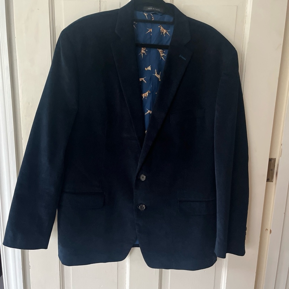 Lauren Ralph Lauren Corduroy Blazer Jacket Mens Brown Elbow Patches